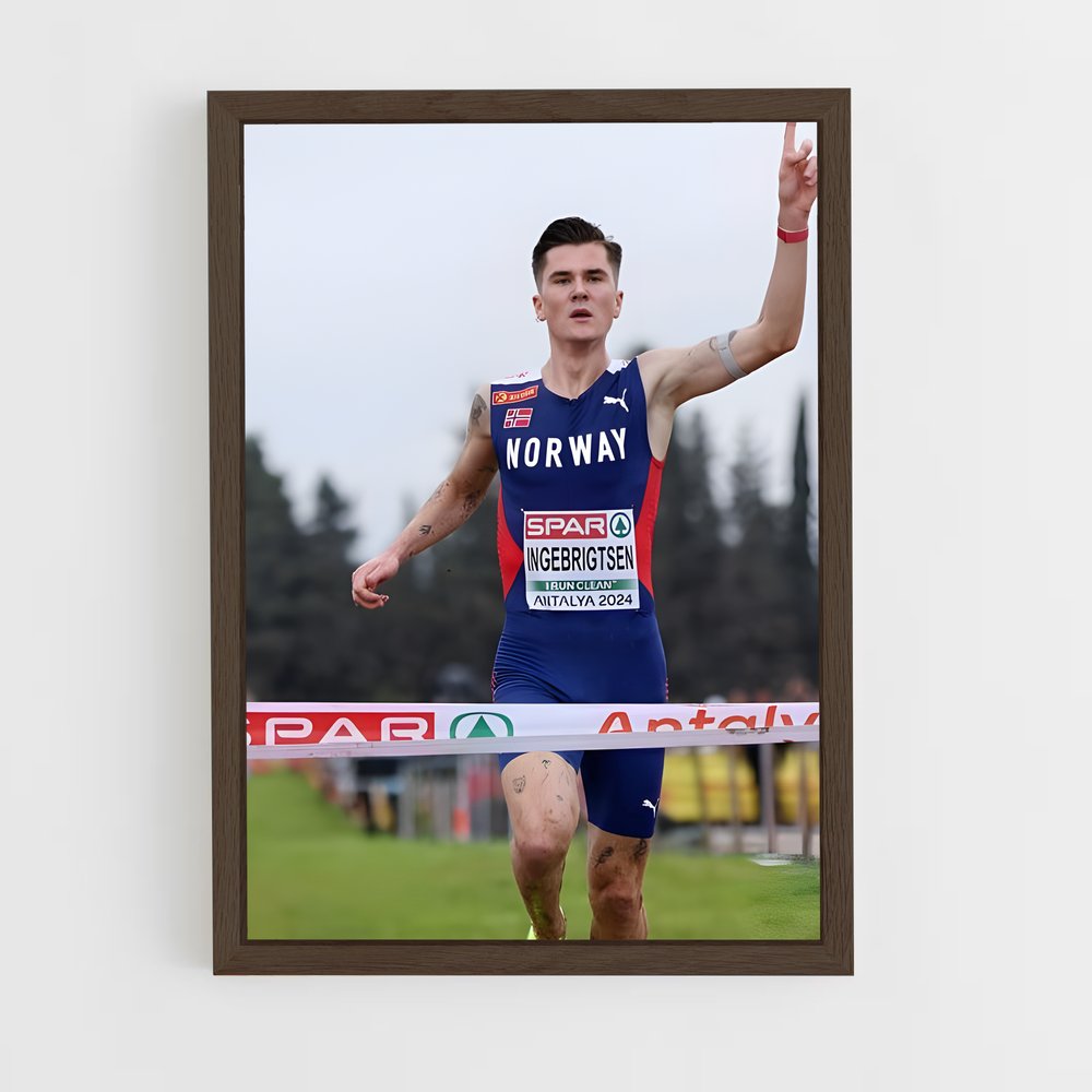Poster L'Élan d'Ingebrigtsen – affiche Athlétisme (vue 5)